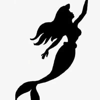 Hình Silhouette Hũ Đèn/Đèn Lồng - Nàng Tiên Cá Ariel và Tiên Nữ