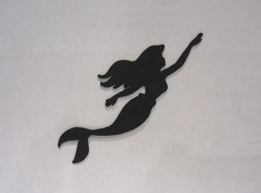 Hình Silhouette Hũ Đèn/Đèn Lồng - Nàng Tiên Cá Ariel và Tiên Nữ - Image 7