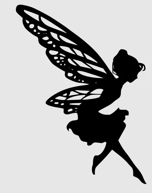 Hình Silhouette Hũ Đèn/Đèn Lồng - Nàng Tiên Cá Ariel và Tiên Nữ - Image 12