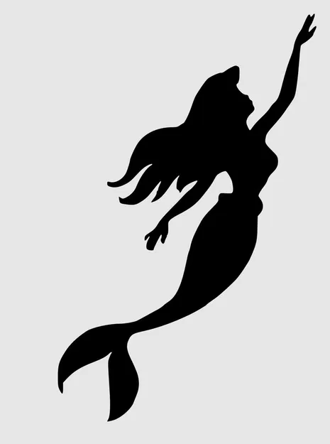 Hình Silhouette Hũ Đèn/Đèn Lồng - Nàng Tiên Cá Ariel và Tiên Nữ - Image 13