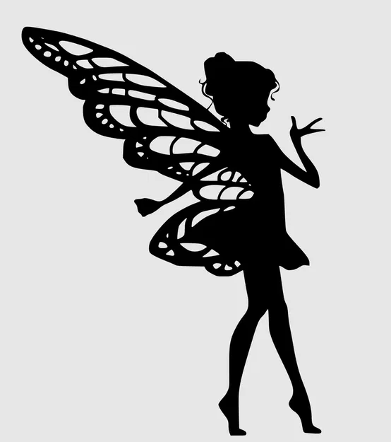 Hình Silhouette Hũ Đèn/Đèn Lồng - Nàng Tiên Cá Ariel và Tiên Nữ - Image 14