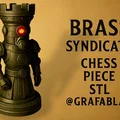 Tượng Xe "Brass Syndicate" - quân cờ vua - Thumbnail 1