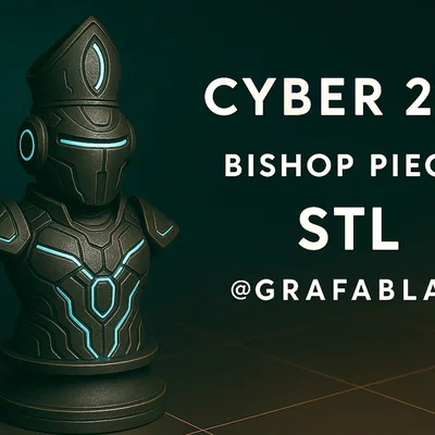 Tượng Cờ Vua Cyber 2.0 "Bishop"