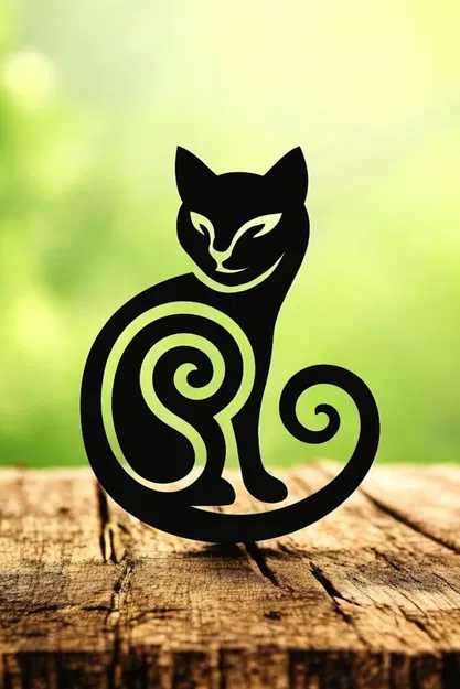 Trang Trí Tường - Mèo Bộ Lạc (Dày 5mm) - Image 1