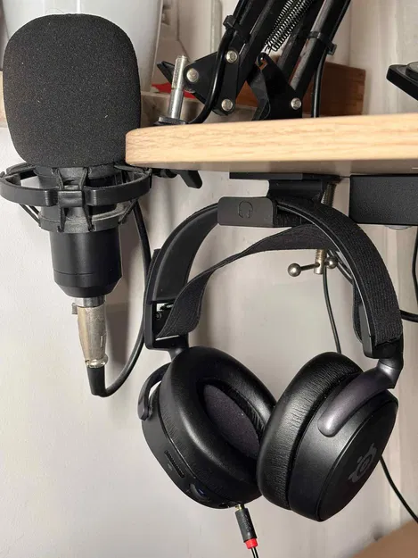 Giá đỡ tai nghe/headset gắn cạnh bàn làm việc - Image 2