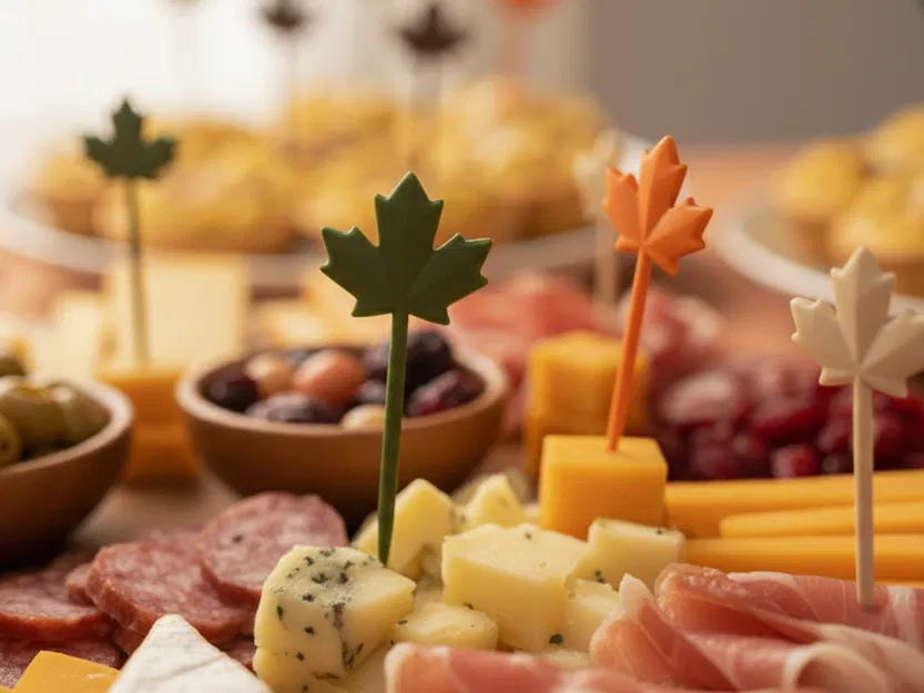 Bộ Xiên Thức Ăn Hình Lá Mùa Thu - Image 2