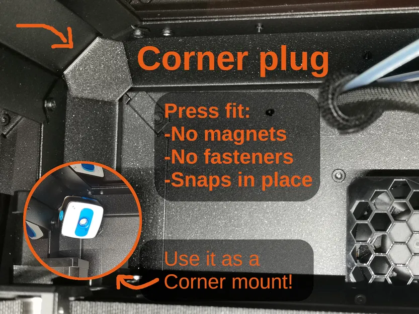 Core One Corner Plug - Không Cần Nam Châm - Có Thể Dùng Làm Giá Đỡ Góc - Image 1
