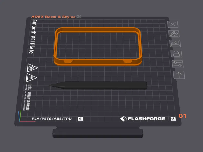 Viền (Bezel) và Bút cảm ứng cho AD5X - Image 2