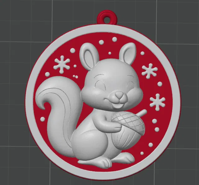 Tượng Sóc Tò Mò Rừng Xanh - Image 1