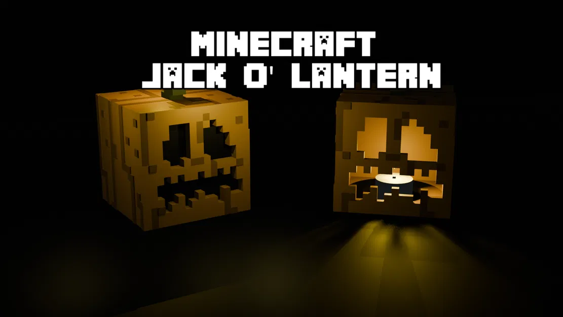 Mô hình trang trí Jack O' Lantern Minecraft - Image 1
