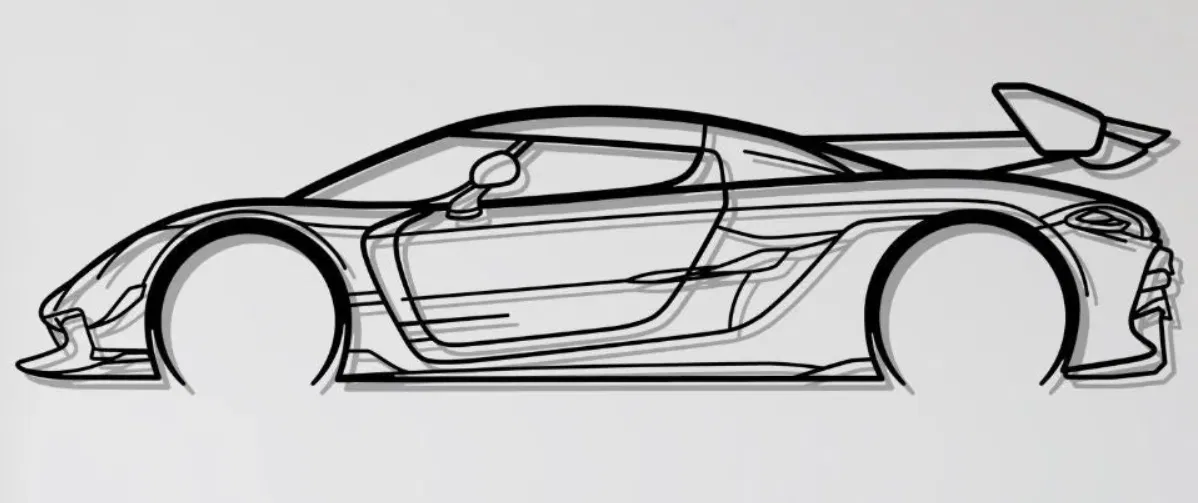 Nghệ Thuật Treo Tường Koenigsegg Jesko 2021 - Image 1