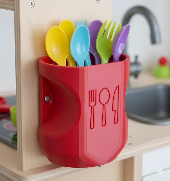 Giá Đựng Muỗng Nĩa Cho Giờ Chơi - Image 1