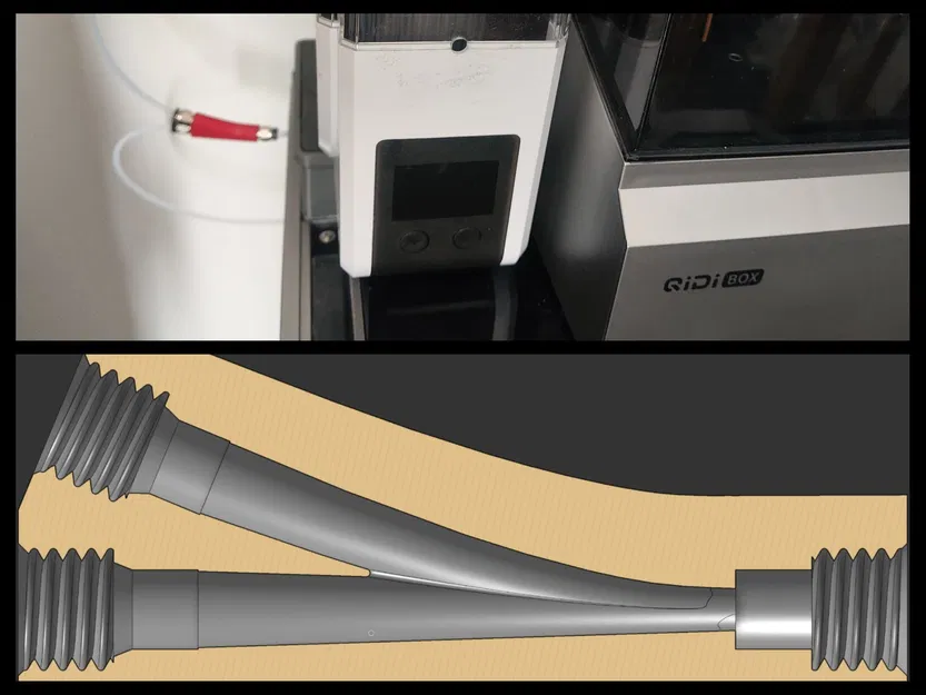 Bộ chia Y Bowden cho Qidi Box (AMS) , PC4-M6 - Image 1