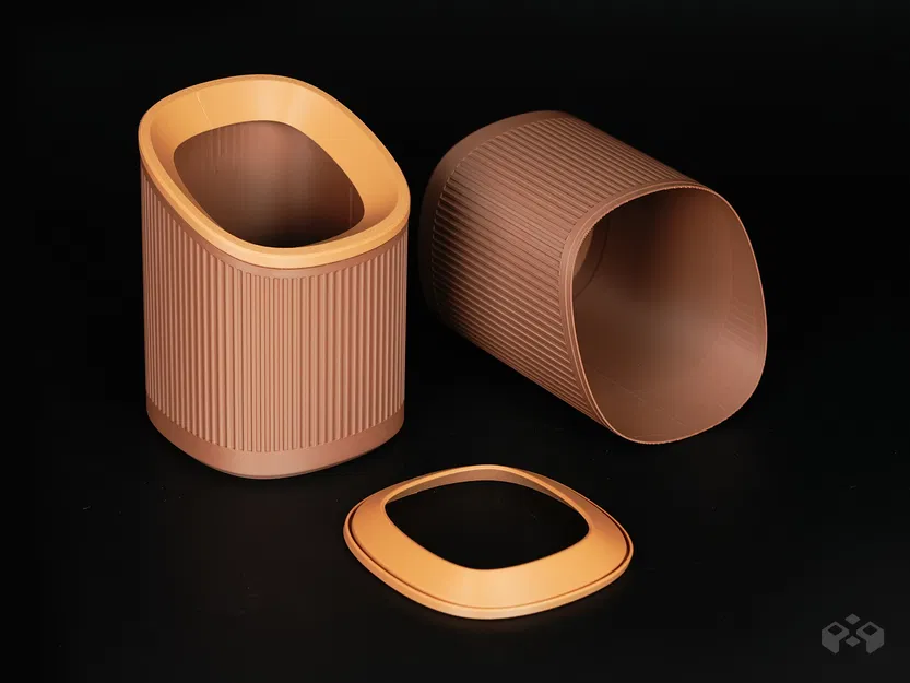 Thùng Rác Để Bàn SUTTO - Thiết Kế Gân - Image 6