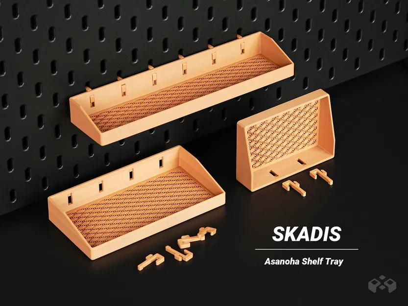 Khay kệ SKÅDIS - Vỉ pegboard họa tiết Asanoha - Image 1