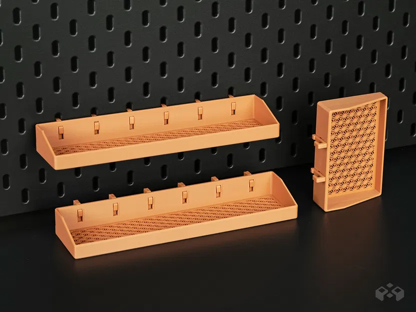 Khay kệ SKÅDIS - Vỉ pegboard họa tiết Asanoha - Image 2