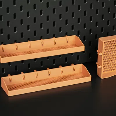 Khay kệ SKÅDIS - Vỉ pegboard họa tiết Asanoha