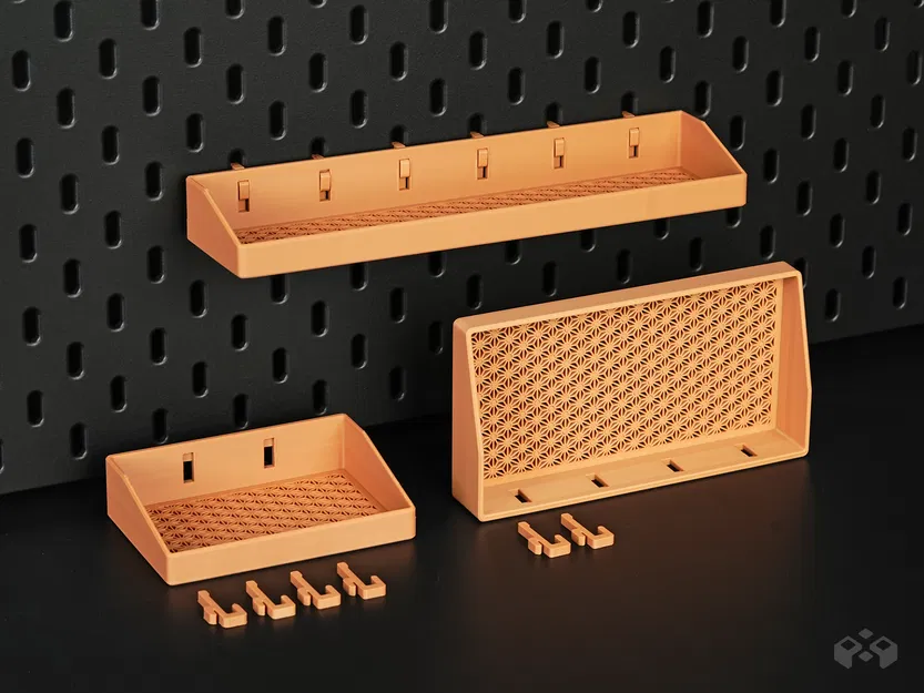 Khay kệ SKÅDIS - Vỉ pegboard họa tiết Asanoha - Image 7
