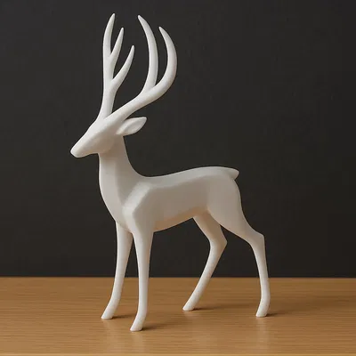 Tượng Hươu Tối Giản Phong Cách Bắc Âu Hiện Đại