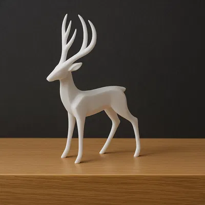 Tượng Hươu Tối Giản Phong Cách Bắc Âu Hiện Đại