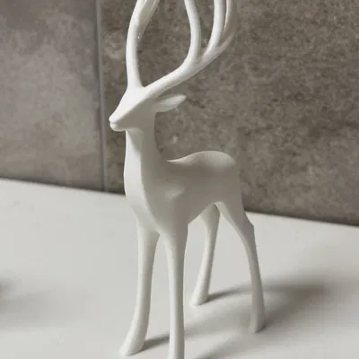 Tượng Hươu Tối Giản Phong Cách Bắc Âu Hiện Đại
