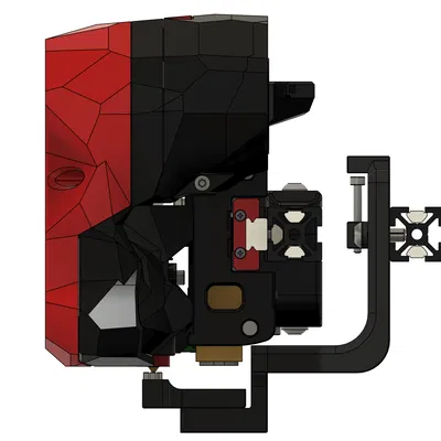 Voron Trident: Đế cọ rửa béc phun và chỗ đậu