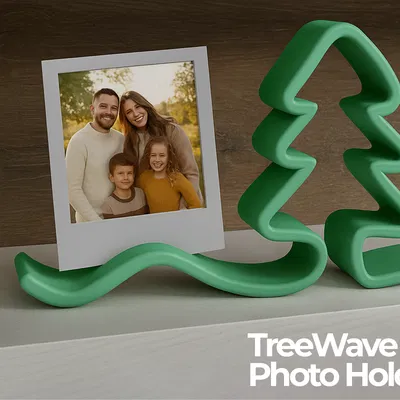 Giá Đỡ Ảnh Hình Cây Thông Noel Sóng Lượn