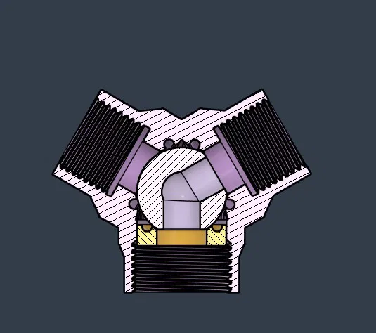 Van Bi 3 Ngã Có O-ring - Image 2