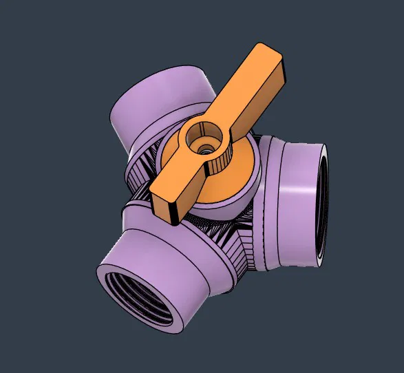 Van Bi 3 Ngã Có O-ring - Image 3