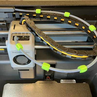 Chặn bảo vệ ống PTFE cho BambuLab P2S / P1S / X1C, không cần riser!