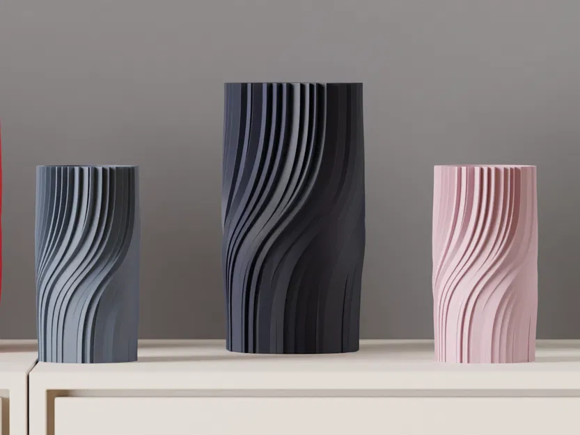 Lọ Hoa Hiện Đại - Kiểu Dáng Xoắn Thanh Lịch - Image 1