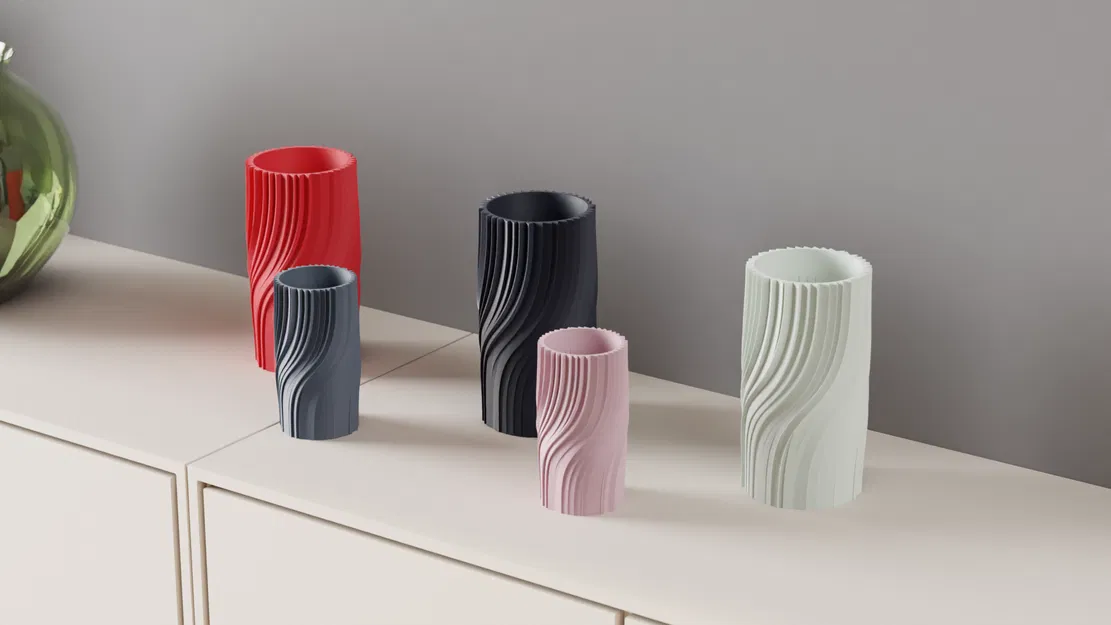 Lọ Hoa Hiện Đại - Kiểu Dáng Xoắn Thanh Lịch - Image 2