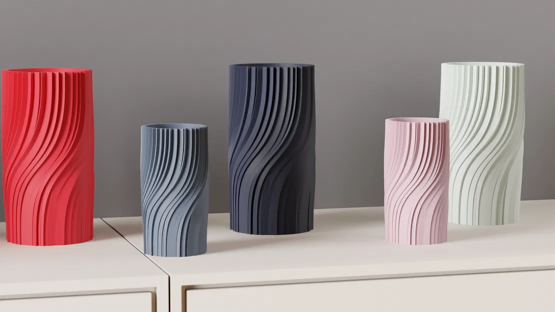 Lọ Hoa Hiện Đại - Kiểu Dáng Xoắn Thanh Lịch - Image 4