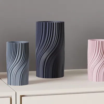 Lọ Hoa Hiện Đại - Kiểu Dáng Xoắn Thanh Lịch