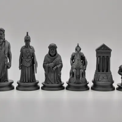 Bộ Cờ Vua Hy Lạp Cổ đại vs La Mã Cổ đại