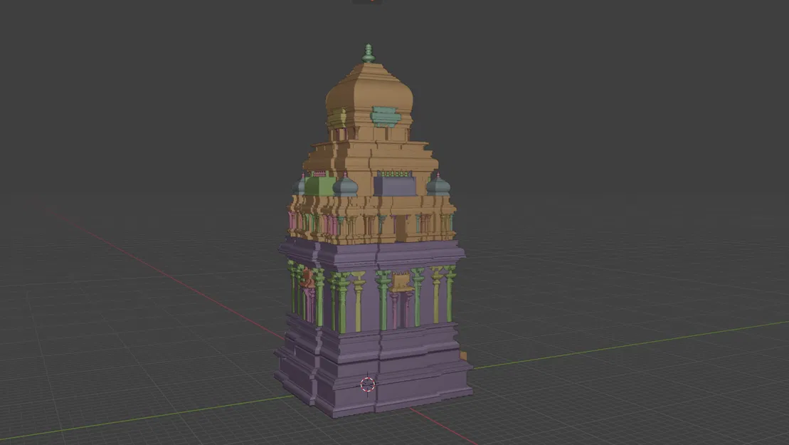 Mô hình Đền Miền Nam Ấn Độ – Kiến trúc Truyền Thống - Image 3