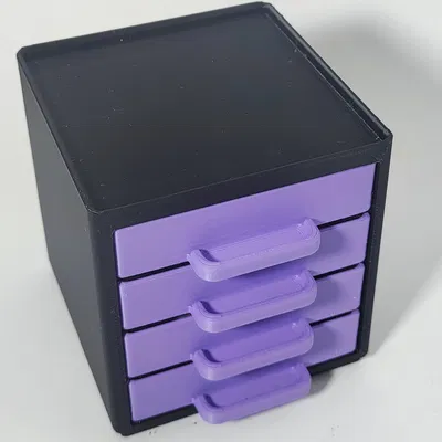 Khung Gridfinity 4 Hộc Tủ 2x2x12