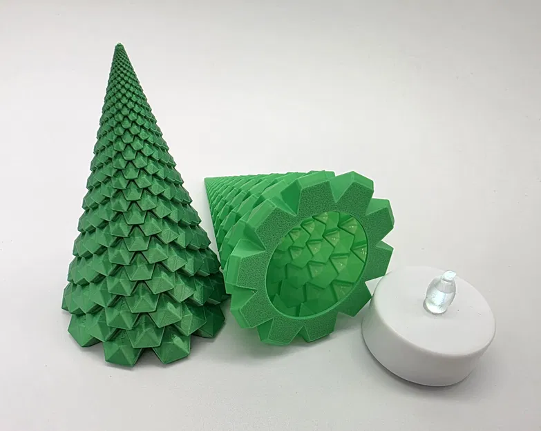 Cây Pha Lê - Chân Nến LED Chế Độ Lọ - Image 2