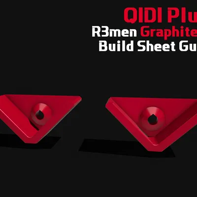 Qidi Plus 4 R3men Graphite Bed Corner Guides