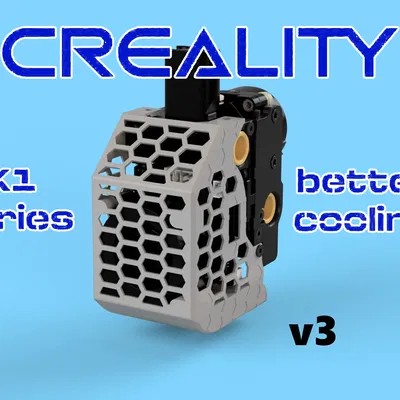 Vỏ Đầu In Hiệu Suất Cao V3 Cho Dòng Creality K1 (Tổ Ong)