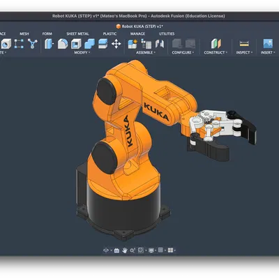 Bản Sao Cánh Tay Robot Dựa Trên KUKA (Replica)