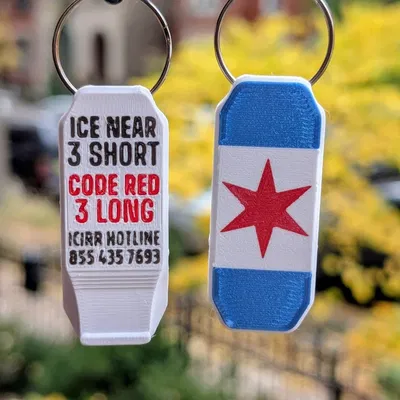 Còi Báo Động Khẩn Cấp Cờ Chicago Lớn Tiếng