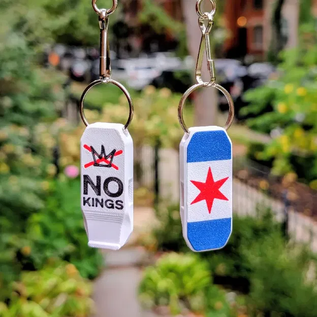 Còi Báo Động Khẩn Cấp Cờ Chicago Lớn Tiếng - Image 2