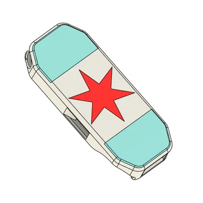 Còi Báo Động Khẩn Cấp Cờ Chicago Lớn Tiếng