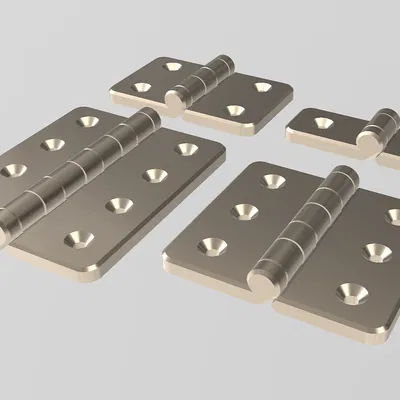 Bản lề chắc chắn, in liền