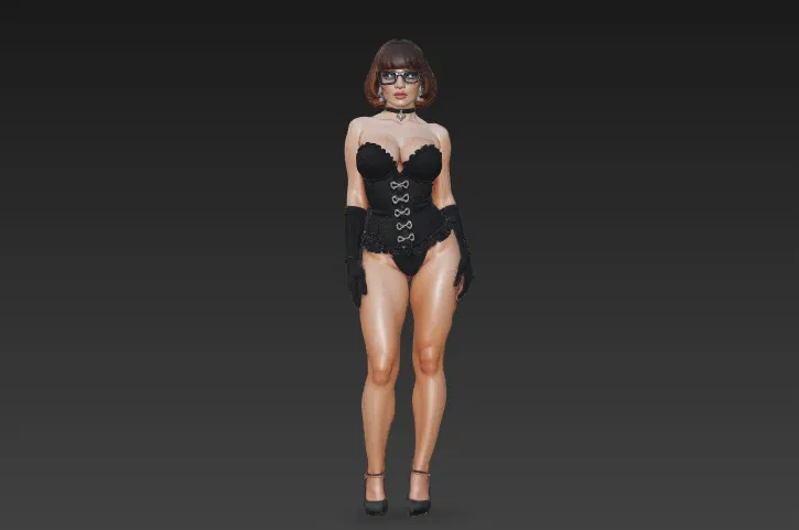 Mô hình Velma Dinkley trong đồ lót và kính mắt - Scooby Doo - Image 5