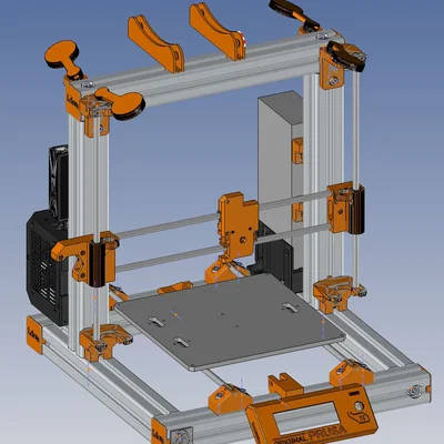 Biến thể Prusa i3 MK2-X với thanh nhôm định hình 40mmx40mm