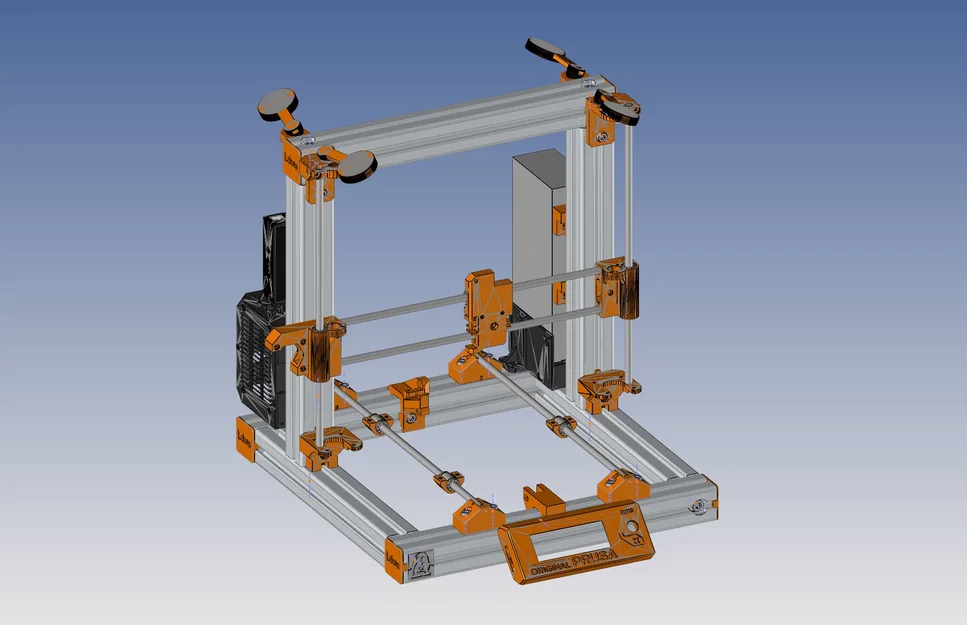 Biến thể Prusa i3 MK2-X với thanh nhôm định hình 40mmx40mm - Image 9