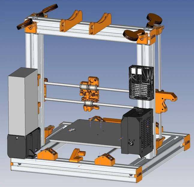 Biến thể Prusa i3 MK2-X với thanh nhôm định hình 40mmx40mm - Image 10