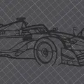 Nghệ thuật Treo Tường Góc F1 Ferrari SF-24 - Thumbnail 2